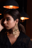 DAZZLING GEOMETRIC ASSEMBELED 18K GOLD PLATED EARRING